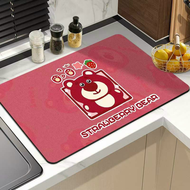 Thảm lau chân bali họa tiết dễ thương, Giao màu ngẫu nhiên