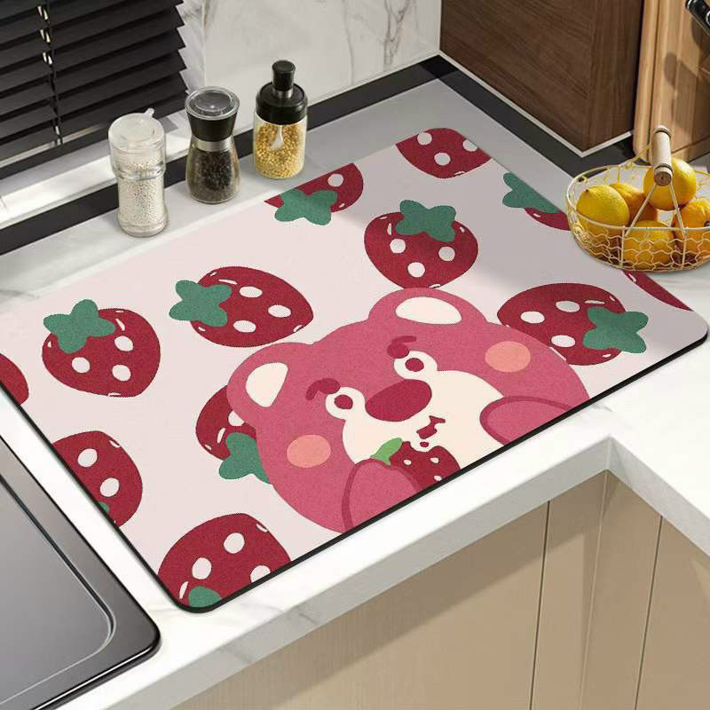 Thảm lau chân bali họa tiết dễ thương, Giao màu ngẫu nhiên