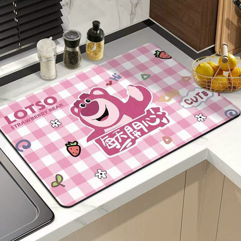 Thảm lau chân bali họa tiết dễ thương, Giao màu ngẫu nhiên