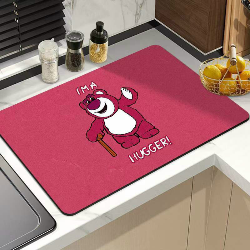 Thảm lau chân bali họa tiết dễ thương, Giao màu ngẫu nhiên