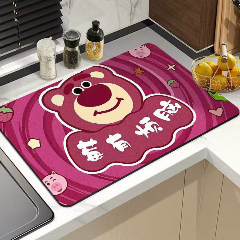 Thảm lau chân bali họa tiết dễ thương, Giao màu ngẫu nhiên