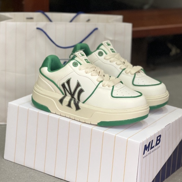 Giày MLB màu mới thể thao nam nữ, Giày MLB Chunky Liner New York Yankees 2 Màu Bản Chuẩn, Cao Cấp Nhất/Giày quảng châu 6