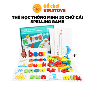 Đồ chơi cho bé thẻ học thông minh, SPELLING GAME xếp ghép chữ tiếng Anh Đồ chơi thông minh Vinatoys