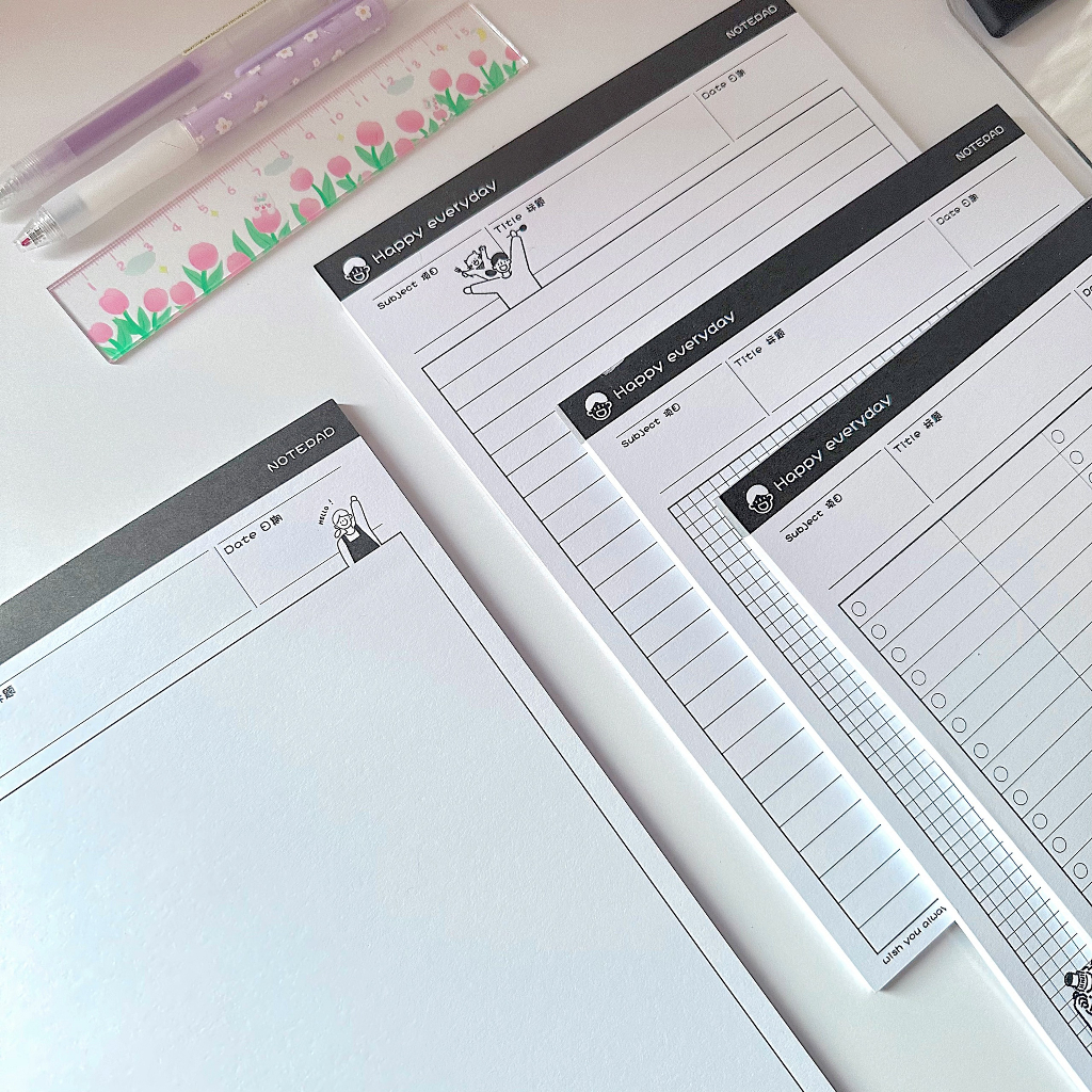 Set 50 tờ giấy B5 Happy everyday dày dặn GNB502