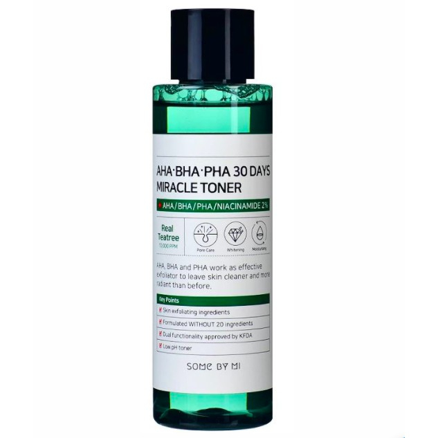Nước Hoa Hồng Giảm Mụn Some By Mi AHA-BHA-PHA 30 Days Miracle Toner 150ml - Hàng Nhập Khẩu | BigBuy360 - bigbuy360.vn