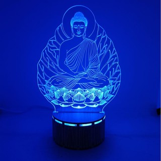 (Zentadv) Bộ đèn Phật Thích Ca - lá bồ đề