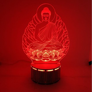 (Zentadv) Bộ đèn Phật Thích Ca - lá bồ đề