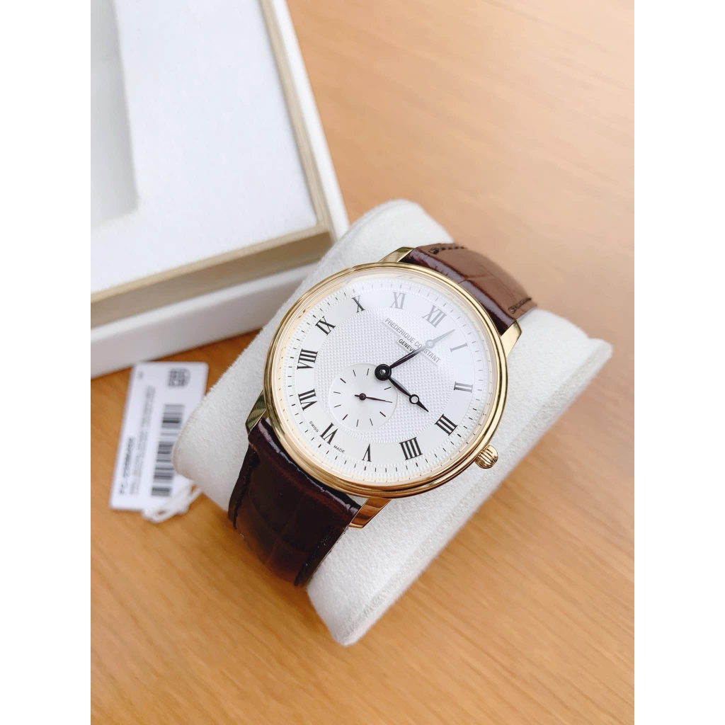 Đồng hồ nam dây da Frederique Constant Classic Slimline Gold FC 235M4S5