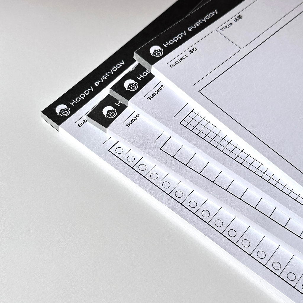 Set 50 tờ giấy B5 Happy everyday dày dặn GNB502