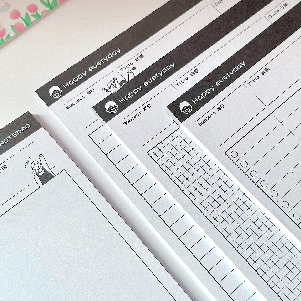 Set 50 tờ giấy B5 Happy everyday dày dặn GNB502