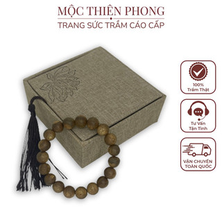 Vòng đeo tay trầm tốc mùi thơm dịu ngọt tự nhiên - Mộc Thiên Phong