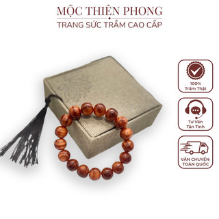 Vòng gỗ huyết long nam nữ giá sỉ - gỗ thấu quang -  Mộc Thiên Phong