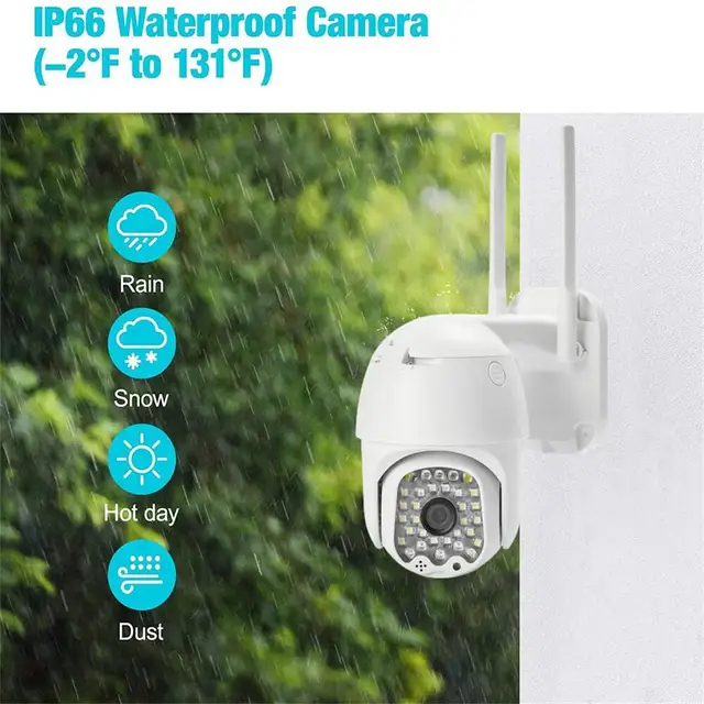Camera Wifi Yoosee Ngoài Trời 8 LED FULL HD 1080P Quay Đêm Có Màu Hình Ảnh Sắc Nét