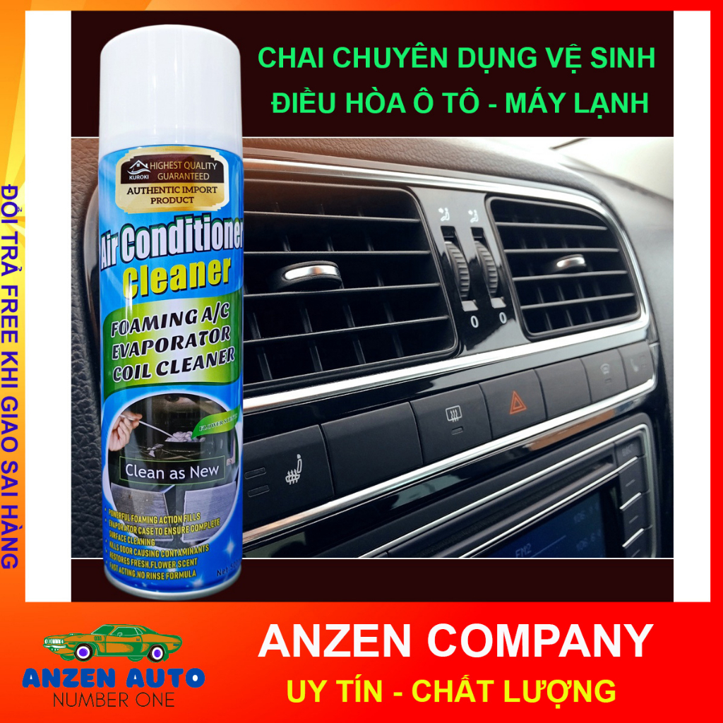 Vệ Sinh Điều Hoà Ô Tô - Dung Dịch Vệ Sinh Máy Lạnh - Chai Xịt Máy Lạnh - Rửa Điều Hòa - Air Cleaner 