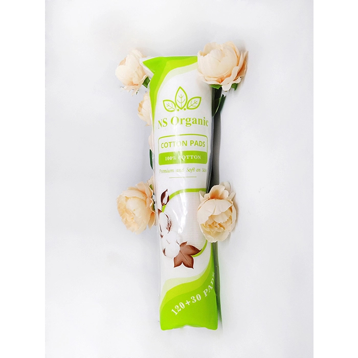 Bông Tẩy Trang Đa Năng NS Organic Cotton Pads Premium and Soft on Skin 100% Cotton Tự Nhiên Form Tròn 150 Miếng