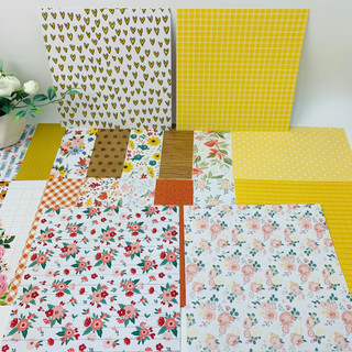 Set 20 giấy họa tiết dùng làm thiệp, scrapbook, love box,.../ Giấy họa tiết cứng
