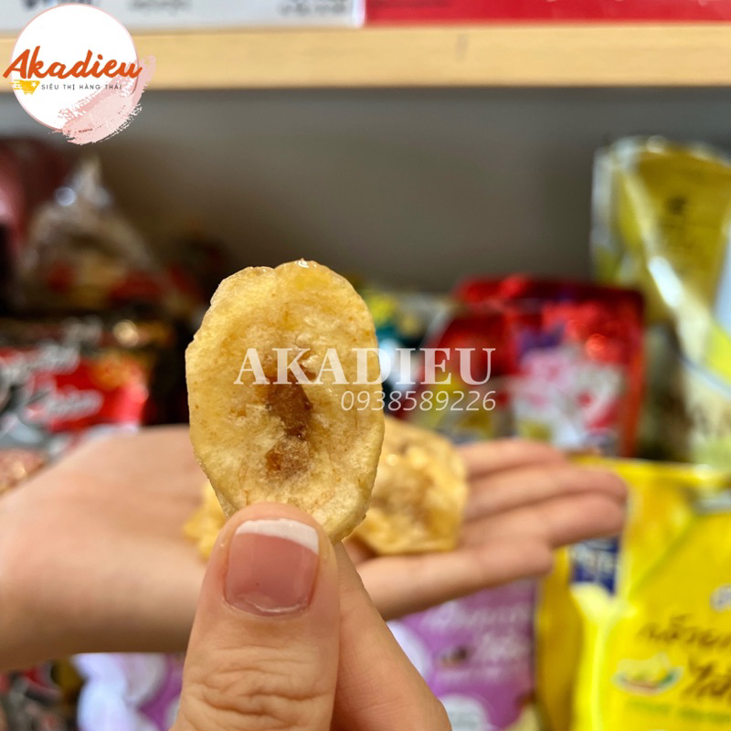 Chuối sấy kẹp me chua ngọt Thái Lan gói to 90gr