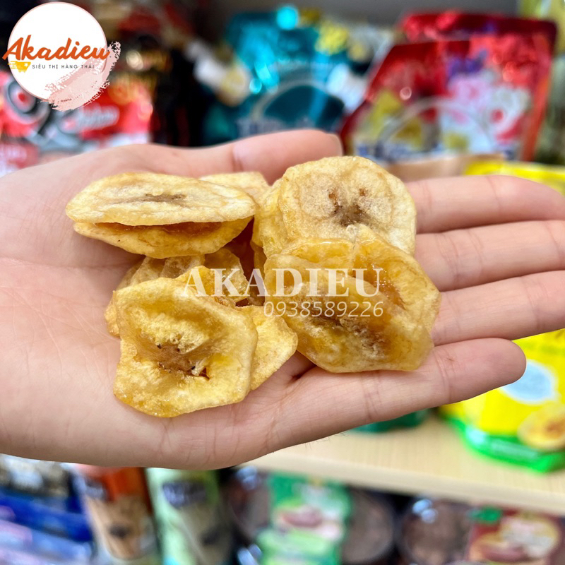 Chuối sấy kẹp me chua ngọt Thái Lan gói to 90gr