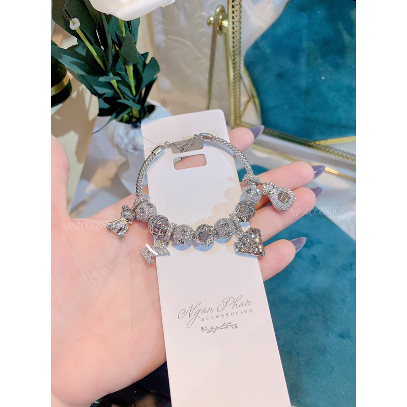 Vòng Charm Xi Bạch kim Cao Cấp #Npacc 🌷🌷