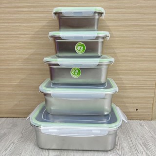 Hộp đựng thực phẩm nắp nhựa - khay inox đựng topping, thạch trà sữa