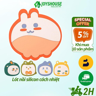 Lót nồi silicon cách nhiệt size 16cm chống trượt chịu nhiệt độ cao dễ vệ sinh họa tiết dễ thương