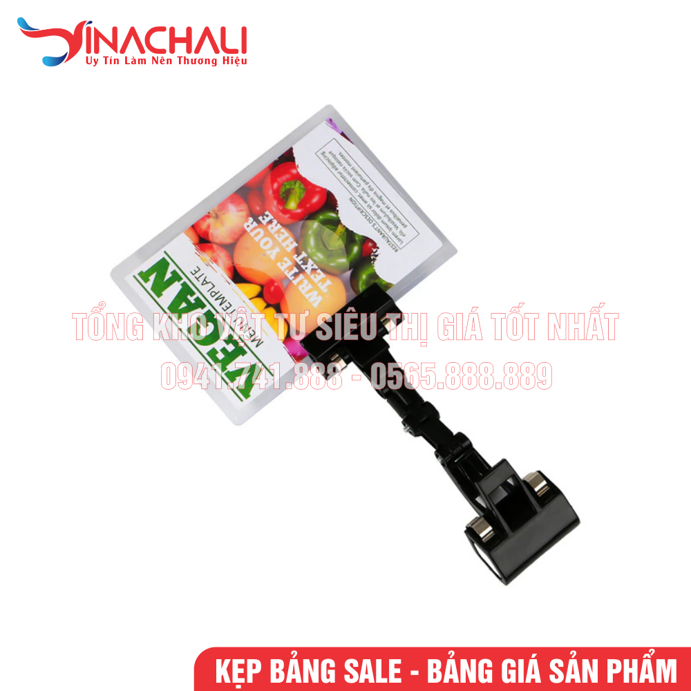 Kẹp Bảng Giá Siêu Thị, Bảng Sale Khuyến Mại, Bảng Giảm Giá, Kẹp Wobbler Quảng Cáo - Xoay 360 Độ - Nhiều Mẫu Và Màu Sắc