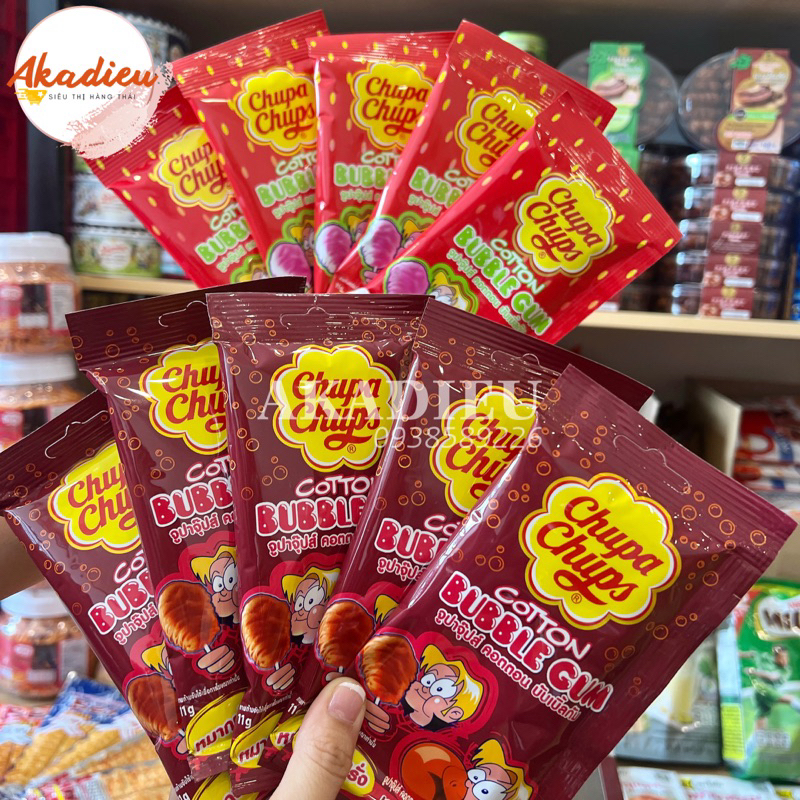 Kẹo cao su bông gòn Chupa Chups Thái Lan