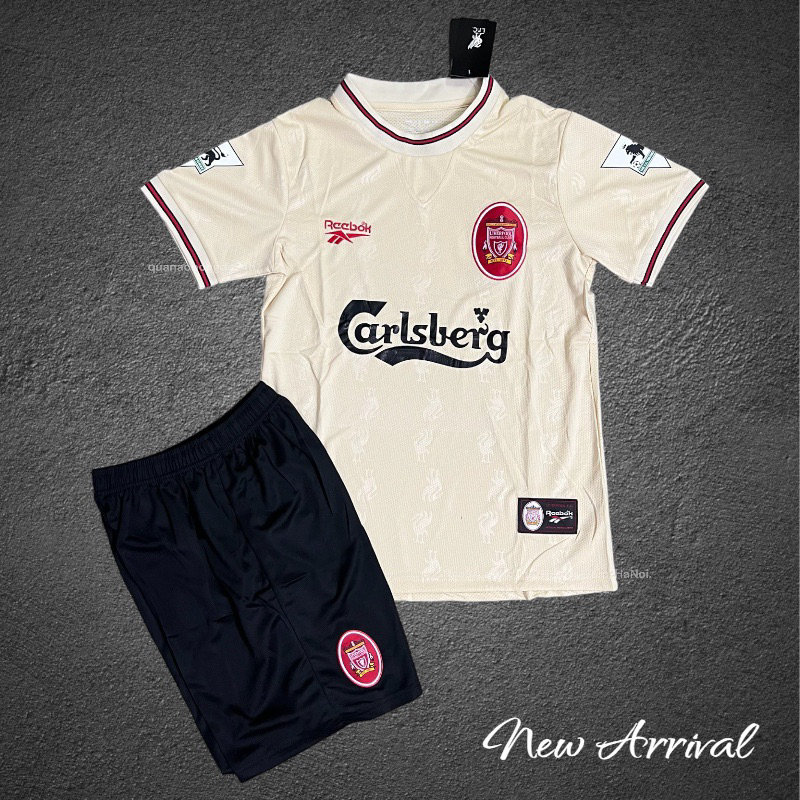 Bộ quần áo đá banh CLB Liverpool màu kem mẫu 2023_ Hang cao cấp Thailand