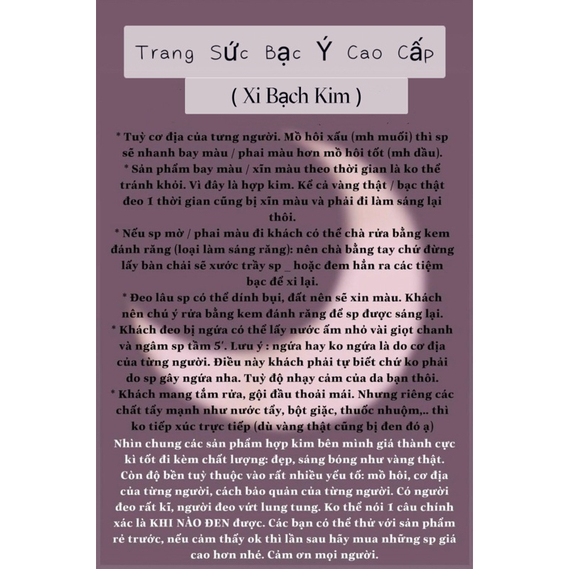 Dây Xoắn Xi Kim Italy phối mặt #npacc