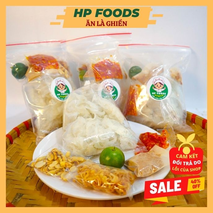 , muối nhuyễn kèm sa tế + hành phi, sốt tắc, sốt me siêu ngon Siêu Cay HP Foods