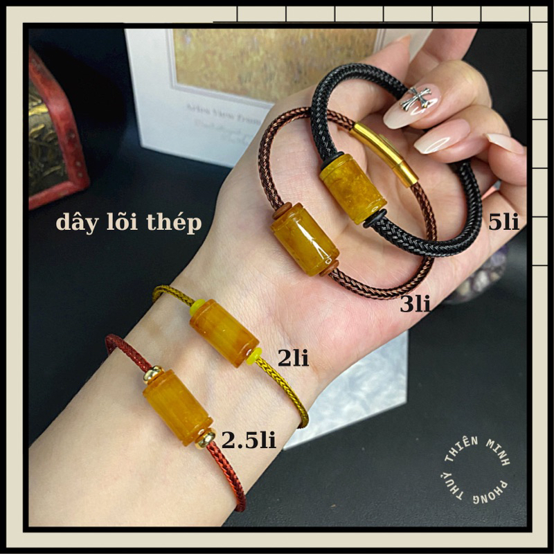 Vòng Tay Dây Lõi Thép để mix Charm size 3li,5li kèm khoá titan không gỉ siêu bền