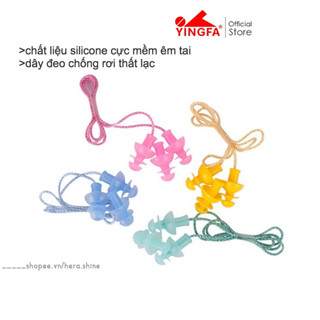 Nút Bịt Tai Chống Nước Bơi Lội Yingfa R086 Chất Liệu Silicone Êm Tai Dây Đeo Chống Rơi Thất Lạc