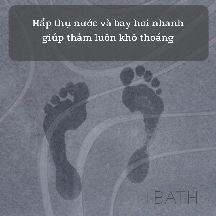 IBATH - Thảm đá siêu thấm hút Bath Stone Mat