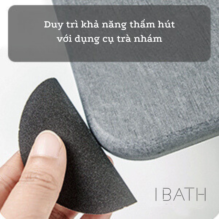 IBATH - Thảm đá siêu thấm hút Bath Stone Mat