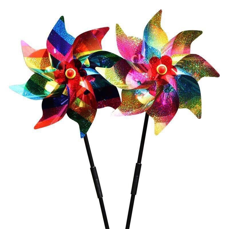 Chong chóng 8 lá màu kim sa lấp lánh