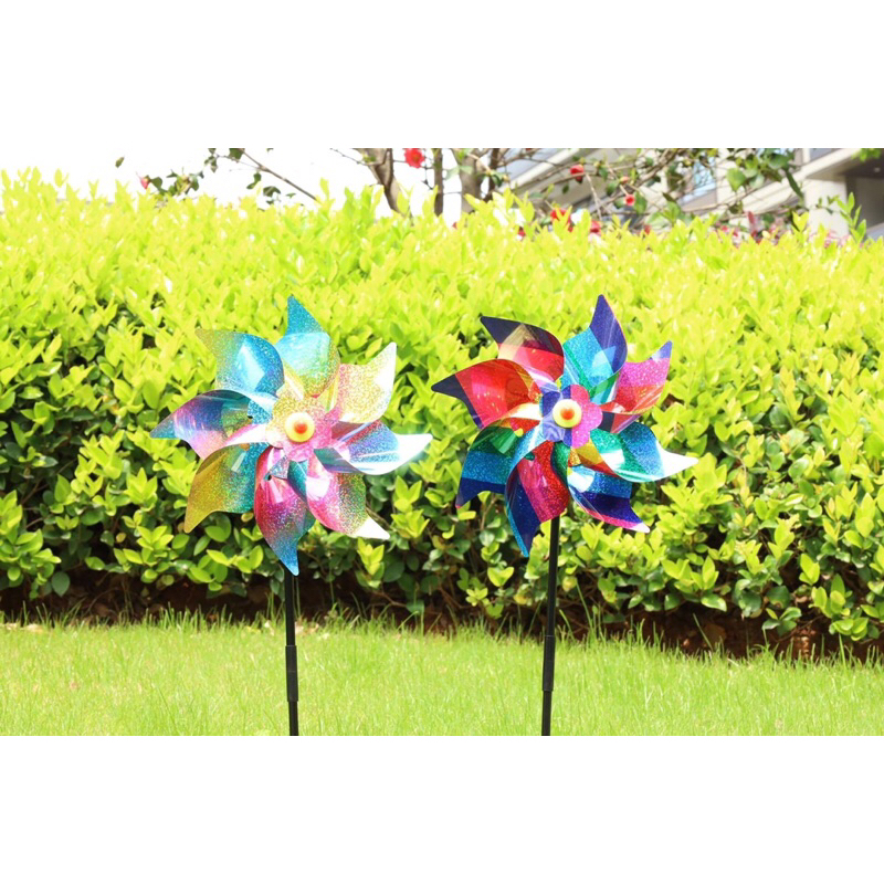 Chong chóng 8 lá màu kim sa lấp lánh