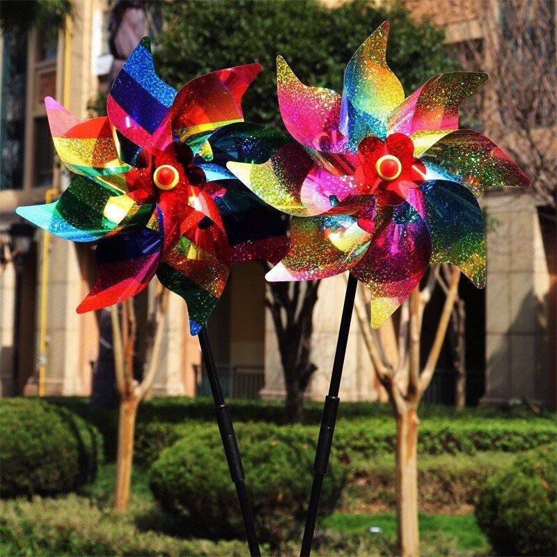 Chong chóng 8 lá màu kim sa lấp lánh