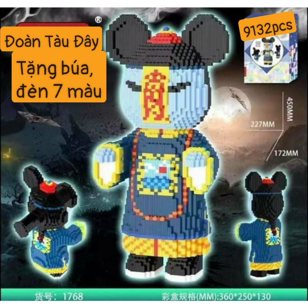 Tốp trend 159k xếp hình đạo sĩ và cương thi cỡ đại 45cm có ngăn kéo , xếp hình siêu đẹp!  đồ chơi quà tặng, trưng bày