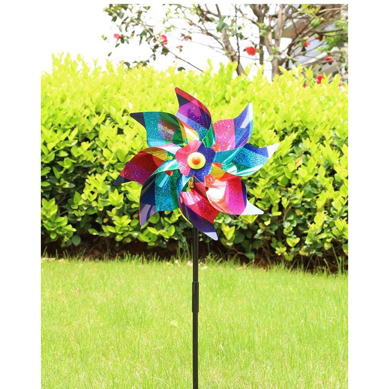 Chong chóng 8 lá màu kim sa lấp lánh