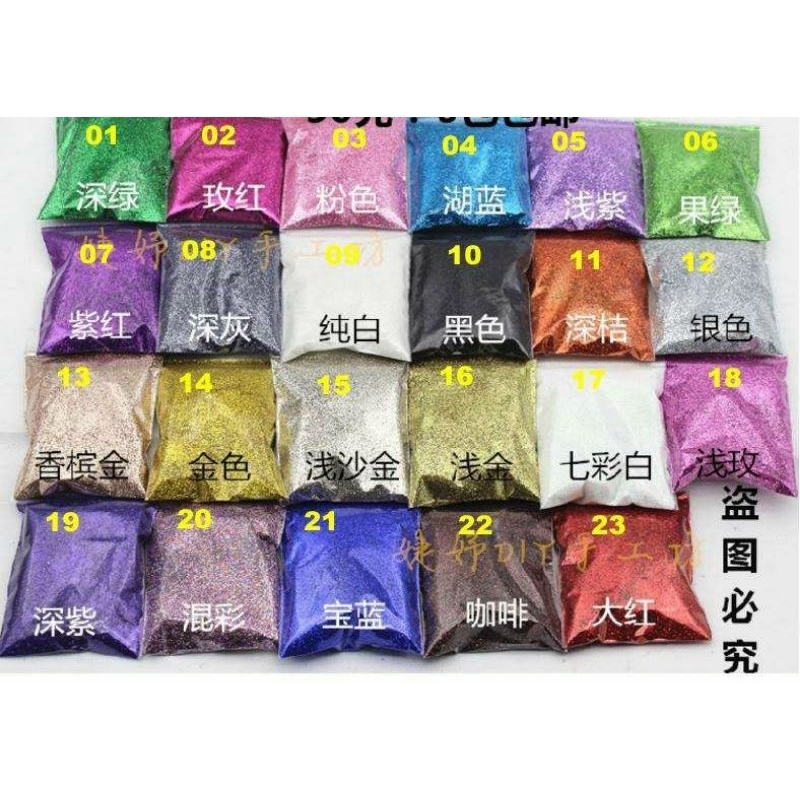 Bột nhũ kim tuyến túi 1kg 1 màu