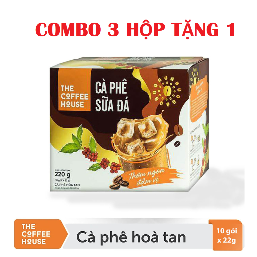 CF Sữa đá The Coffee House hộp/dây (10 gói x 22g)