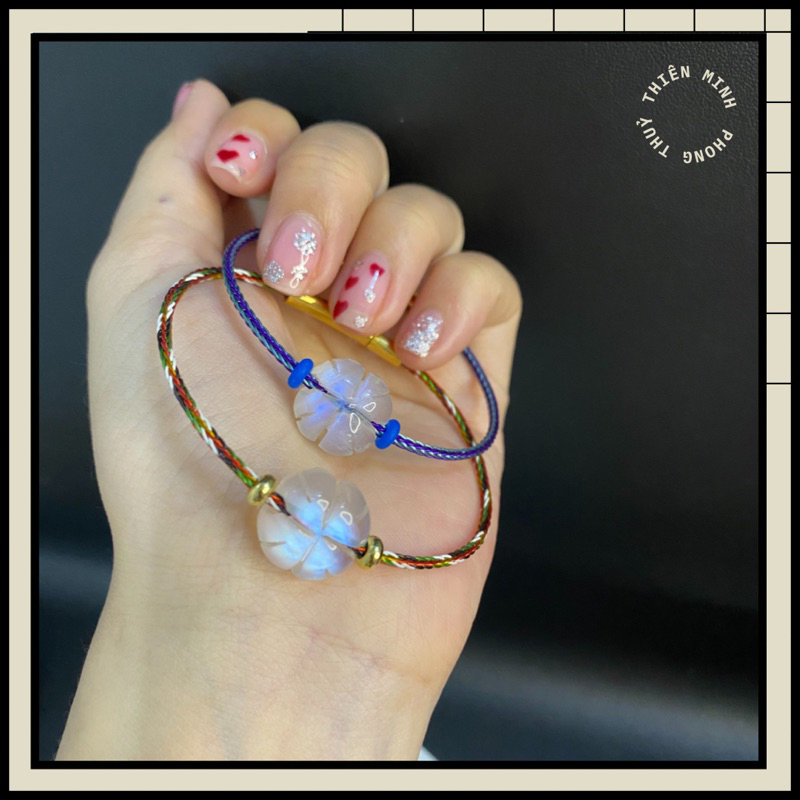 Vòng tay dây lõi thép khoá titan cỡ 2li siêu bền màu mix sọc nhiều màu lạ mắt