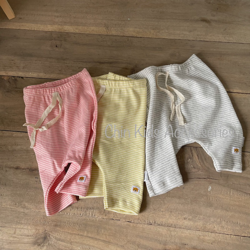 Quần legging lửng hè cotton gân mát mẻ cho bé trai, bé gái