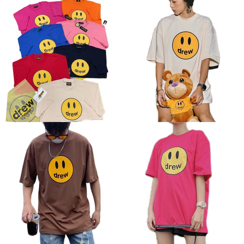 | ẢNH THẬT | Áo phông dre .w from nam / nữ Size S M L