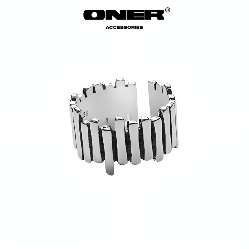 Nhẫn ONER Bạc 925 "Lines Ring" ( Bảo Hành Bạc 1 Năm )