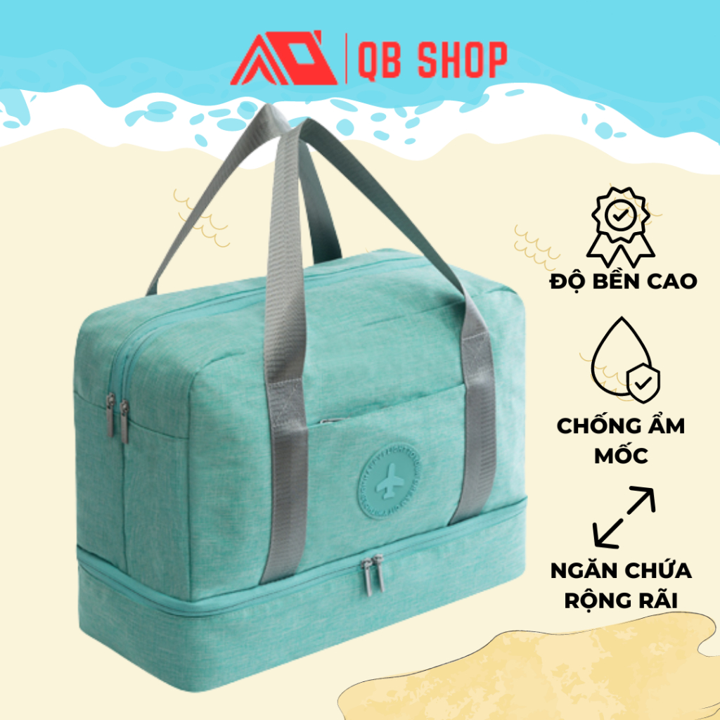 TÚI XÁCH DU LỊCH CÓ NGĂN ĐỂ GIÀY, SỢI VẢI CHỐNG THẤM NƯỚC CAO CẤP, CÓ THỂ GẤP GỌN [TDL1]