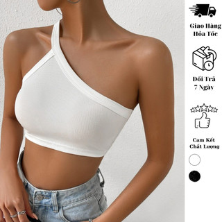 Áo croptop nữ sát nách JUNE.SG kiểu sát nách dây chéo áo croptop ôm body D026