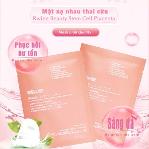 Mặt Nạ Nhau Thai Cừu Rwine Beauty Mặt Nạ Tế Bào Gốc 40ml