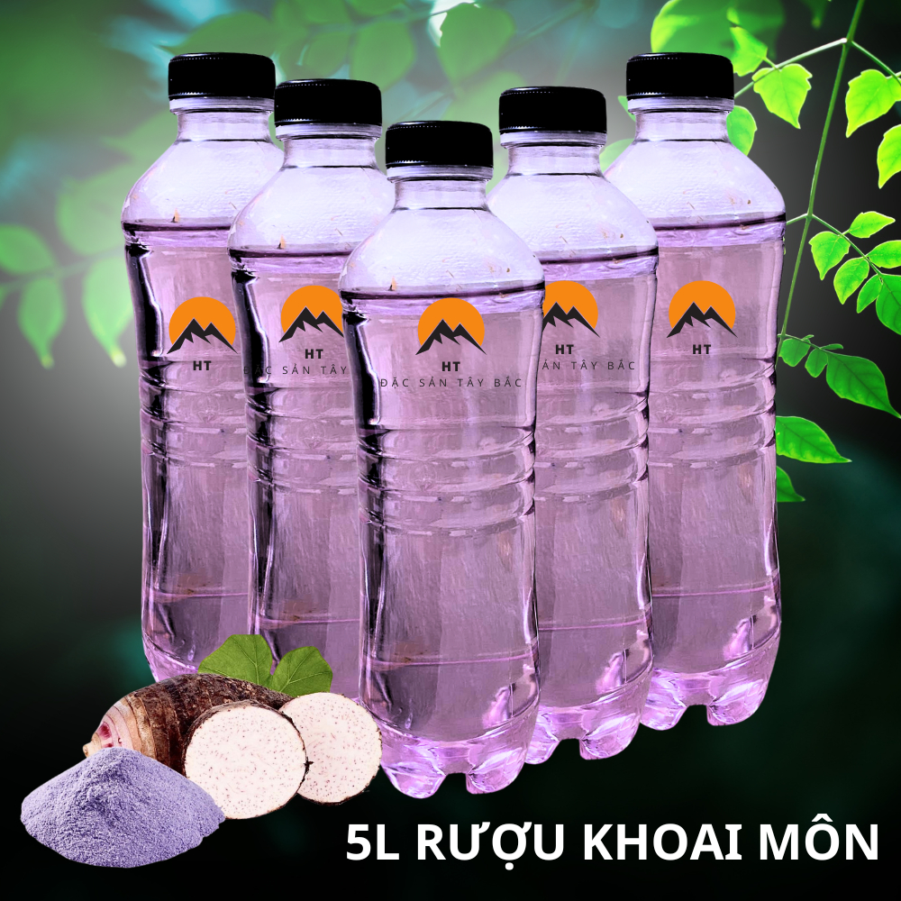 5L Rượu Khoai Môn, Rượu Ngô TÍm, Rượu Men Lá Đặc Sản Tây Bắc