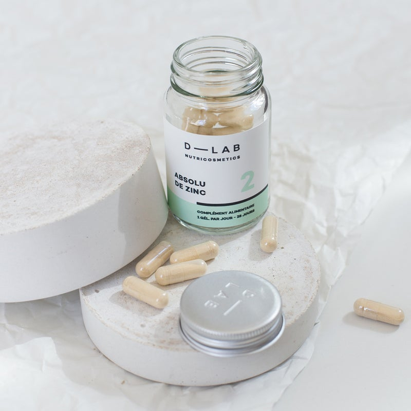 Viên uống tái tạo và kiềm dầu hiệu quả cho da D-LAB Absolu De Zinc 28 viên